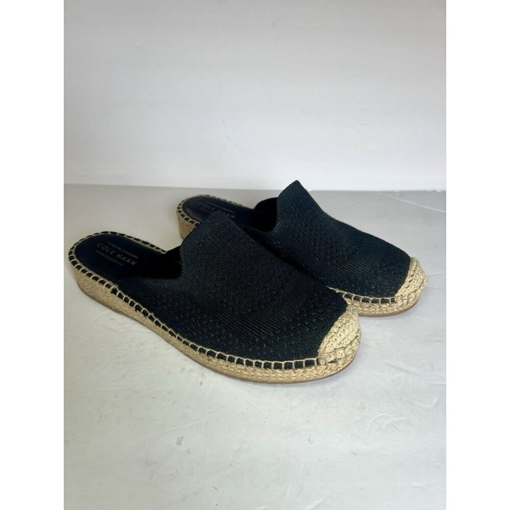 Cole Haan Women's Cloudfeel‎ Stitchlite Mule Sandal Black Knit W24512 Size 8
